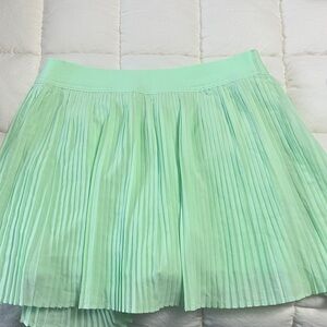 Mint Green Pleated Women's Skort